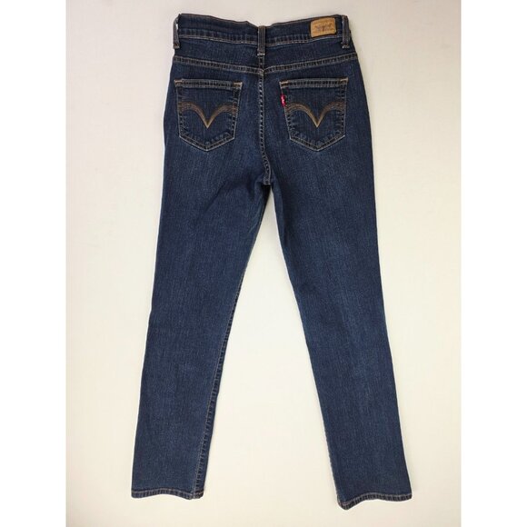 Levis size 6M Womens 512 Perfectly Slimming Straight Blue 31 Inch Inseam Jeans - Picture 1 of 12